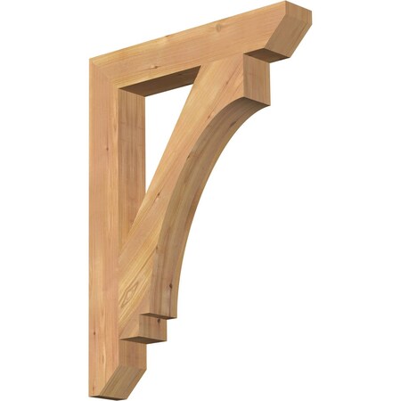 Ekena Millwork Imperial Slat Smooth Bracket, Western Red Cedar, 3 1/2"W x 22"D x 30"H BKT04X22X30IMP06SWR